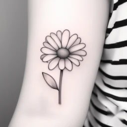 april birth flower tattoo