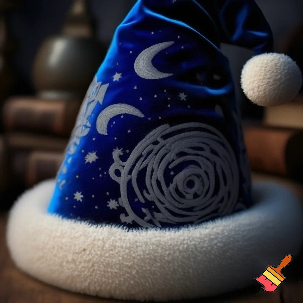 A wizard Santa Claus hat