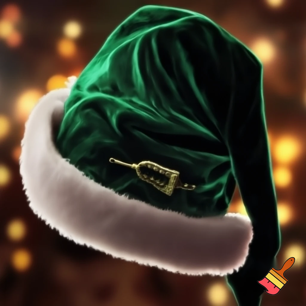 Elf Santa Claus hat velvet