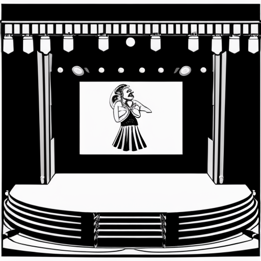 Illustrazione stile cartoon anni 1920/1930, ispirata ai primi cortometraggi animati in bianco e nero. Un palcoscenico teatrale vintage con tende pesanti ai lati e pavimento in legno. Al centro, un cantante in abito elegante anni ’30 (frac o completo con papillon), posa esagerata e dinamica, microfono vintage su asta.

Intorno e dietro di lui esplode il caos: simboli della sfortuna in stile cartoon – scala rotta, specchio incrinato, gatto nero con schiena arcuata, numero 13 grande e storto, ferro di cavallo capovolto, ombrello aperto al chiuso, corvo appollaiato su una luce del palco. Oggetti che cadono dall’alto (secchi, luci, corde intrecciate).

Espressioni esagerate, linee spesse, animazione “rubber hose”, movimento fluido, deformazioni elastiche, prospettiva leggermente distorta. Atmosfera comica e surreale.

Colori limitati o bianco e nero con effetto pellicola vintage, grana, piccoli graffi da film d’epoca, illuminazione teatrale drammatica con forti contrasti.

Stile ispirato ai cartoon americani degli anni ’20/’30, look retrò, divertente ma caotico.