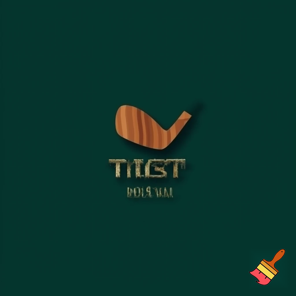 Logo "The Wood Shed" golf simulator 