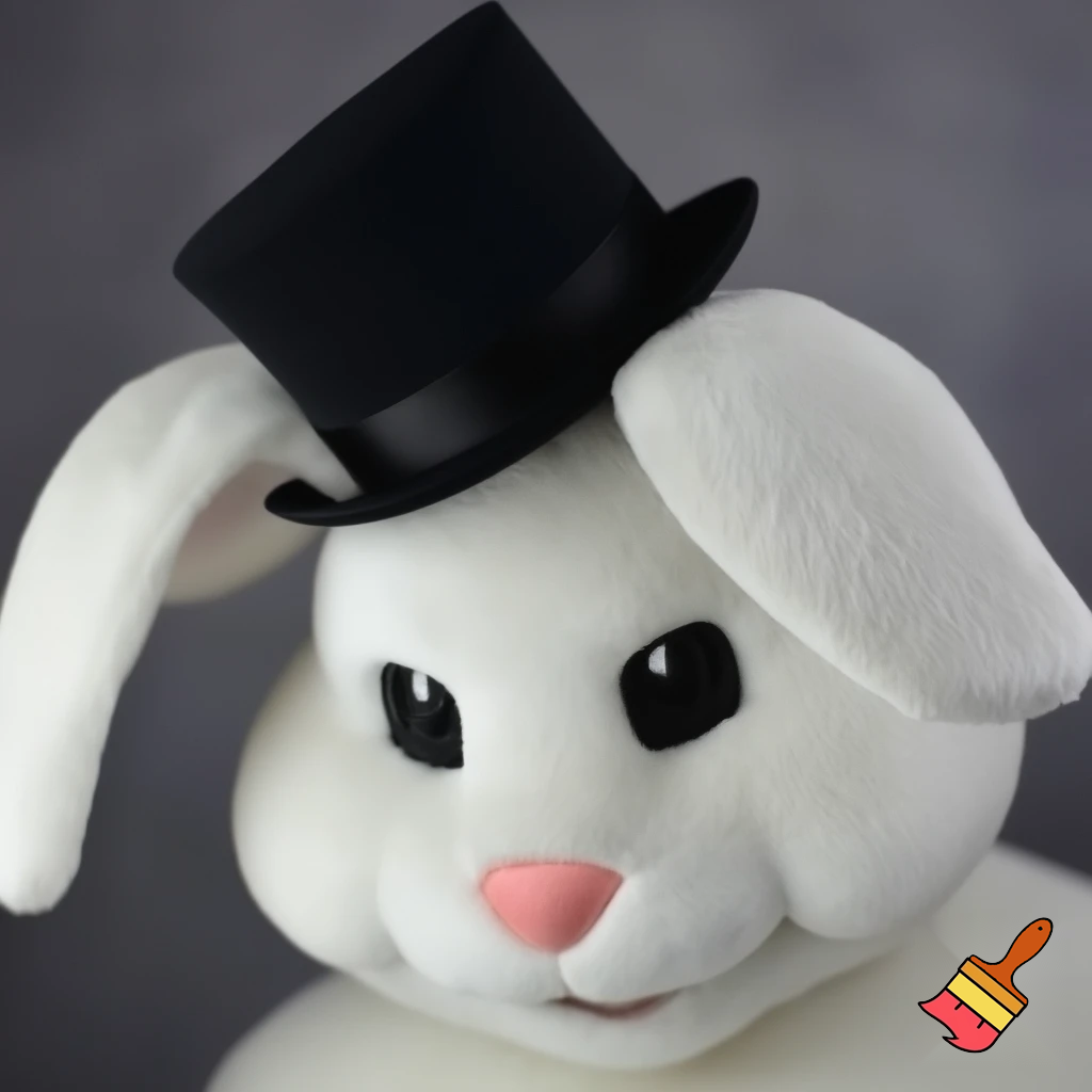 Easter bunny mascot costume top hat special top hat
