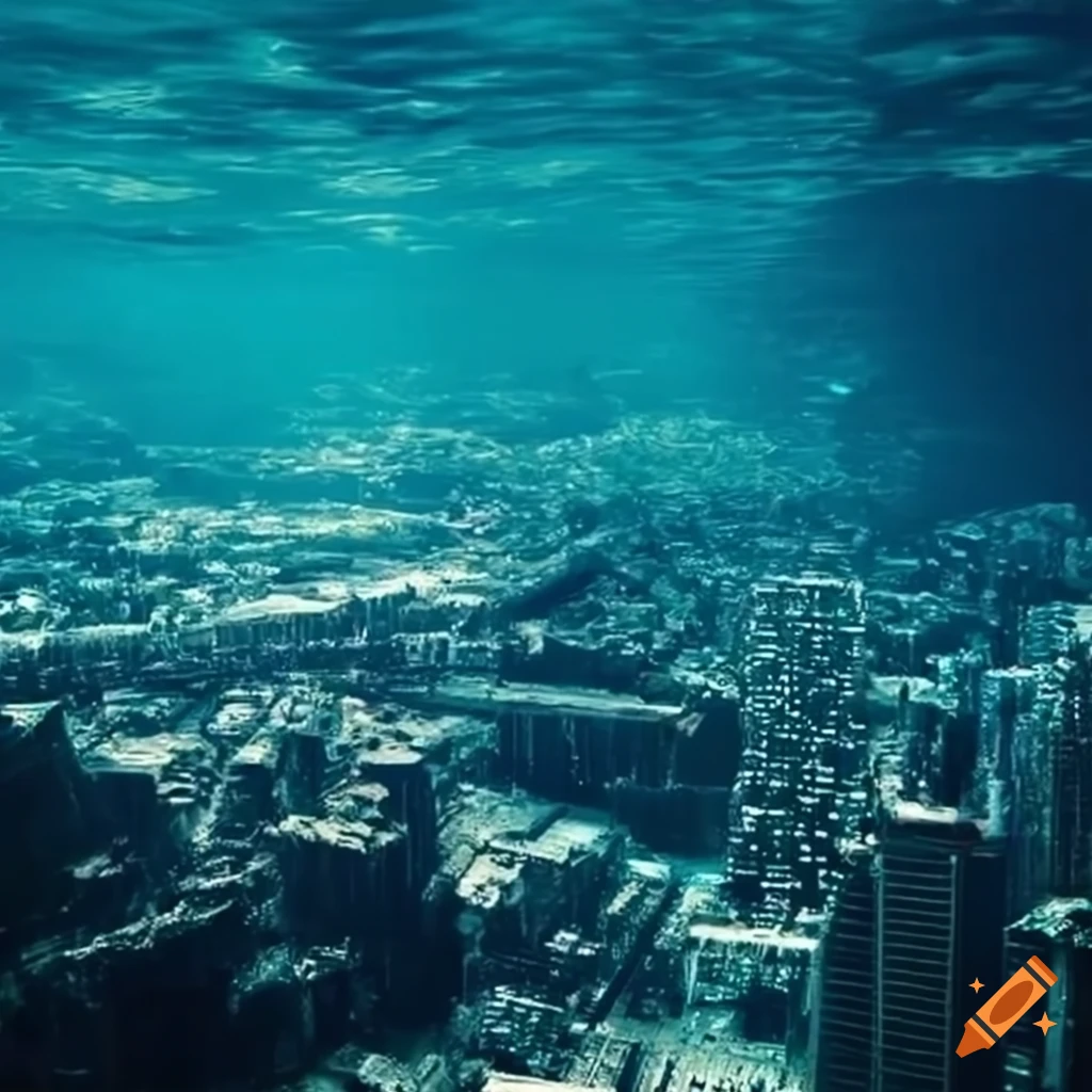 A huge city underwater