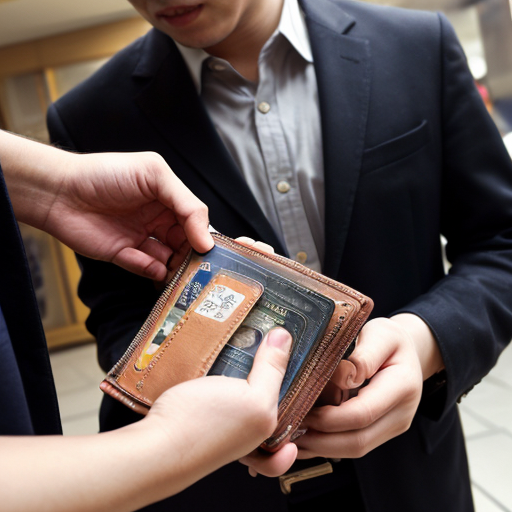 “boy returning wallet to rich man, emotional oment, rich man su