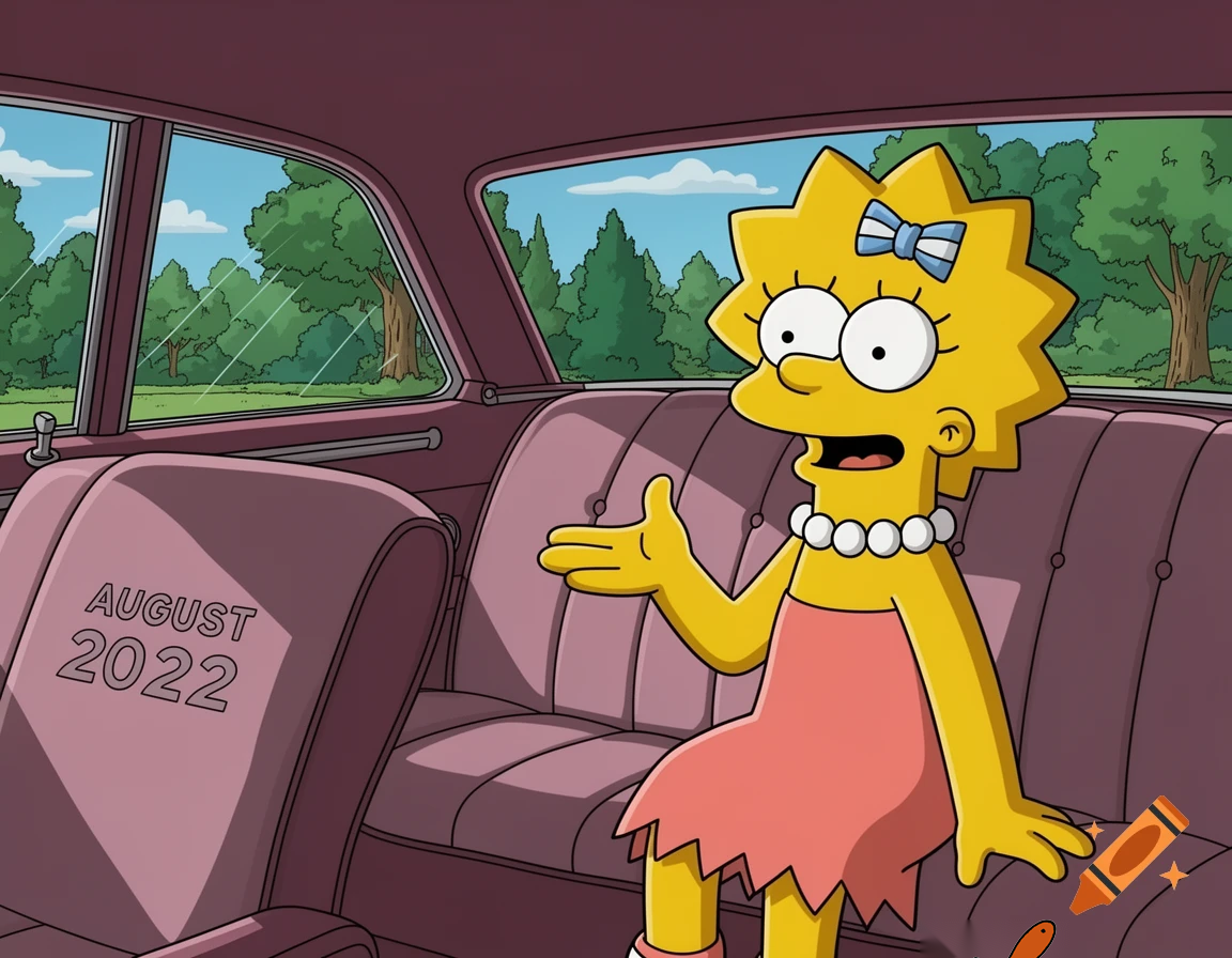 The simpson backseat car lisa talk august 2022