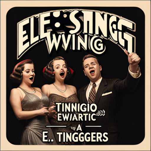 A CD cover named "ELECTRO SWING THING" FEATURING 40s U.S.O. style singers.