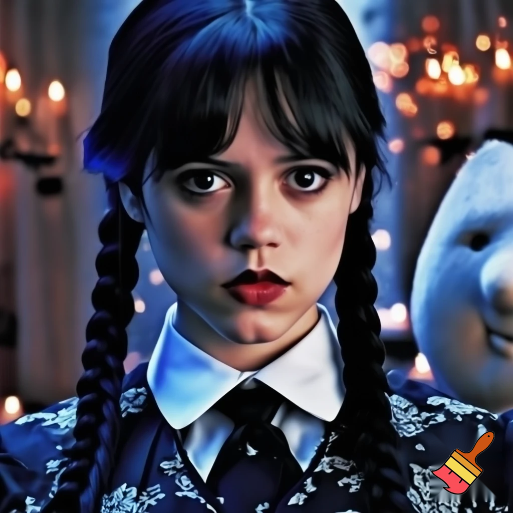 Christmas Attractive gorgeous Wednesday Addams 