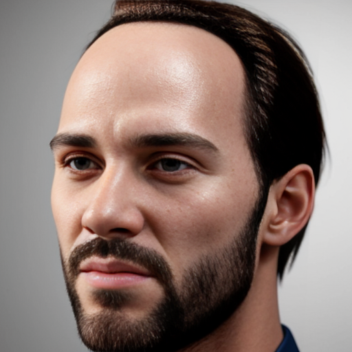 a guy that has a massive forehead