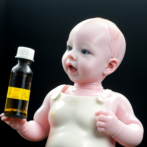 rubbery baby with oil