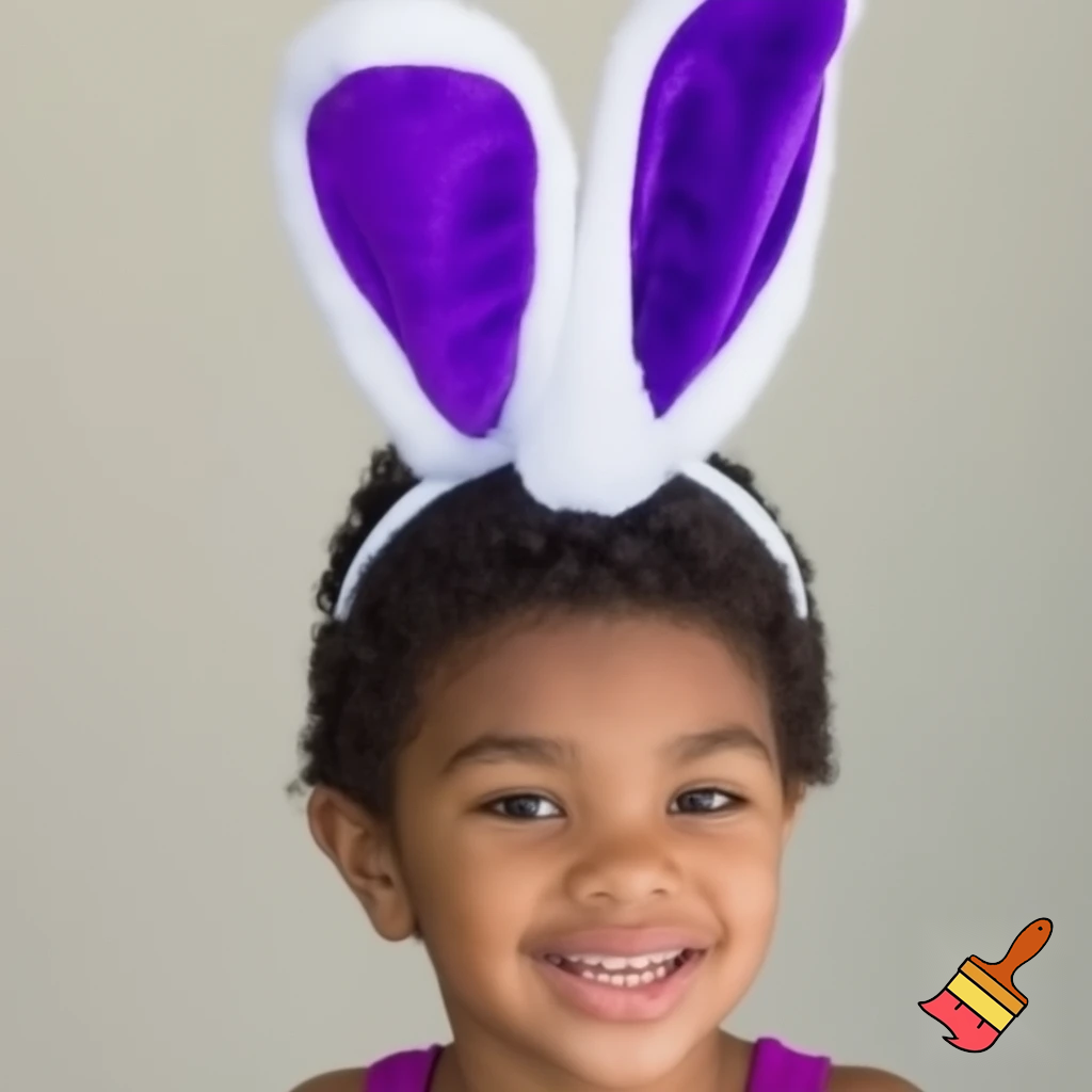 Easter bunny headband, top hat, Easter hat headband, top hat, purple and white, purple and white velvet top hat
