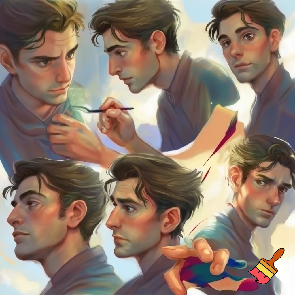 5 drawings that depict somthing specific about matthew