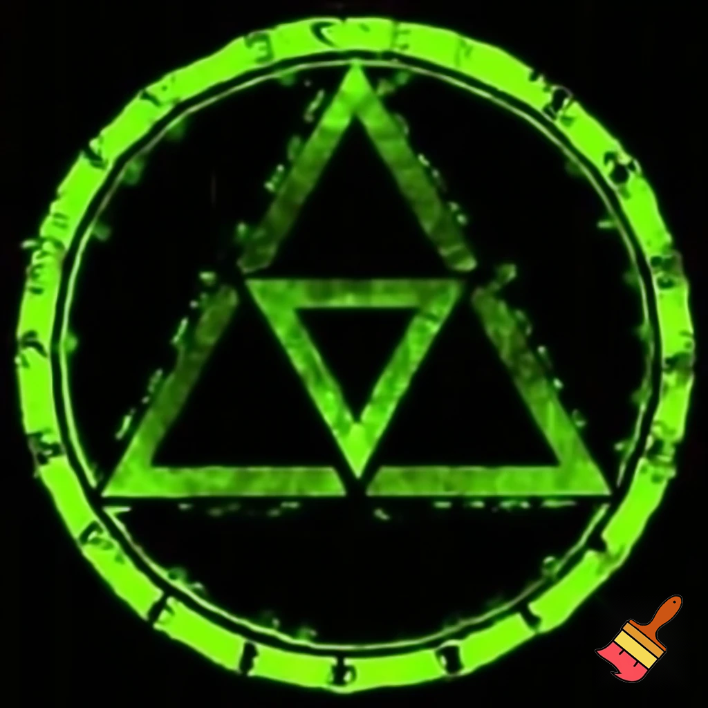 I would like the triforce from Zelda with a black backround 