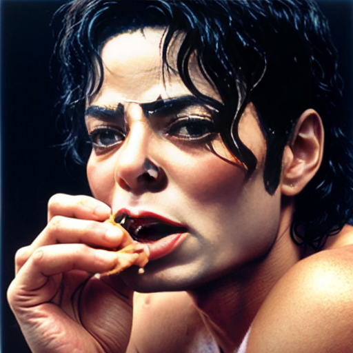 Michael Jackson eating golgape