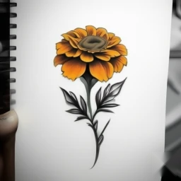 october birth flower tattoo