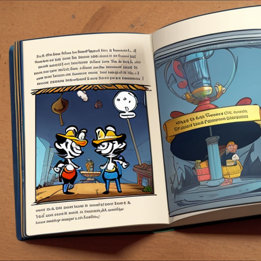 Make a cutscene book in cuphead and sunny bunnies 