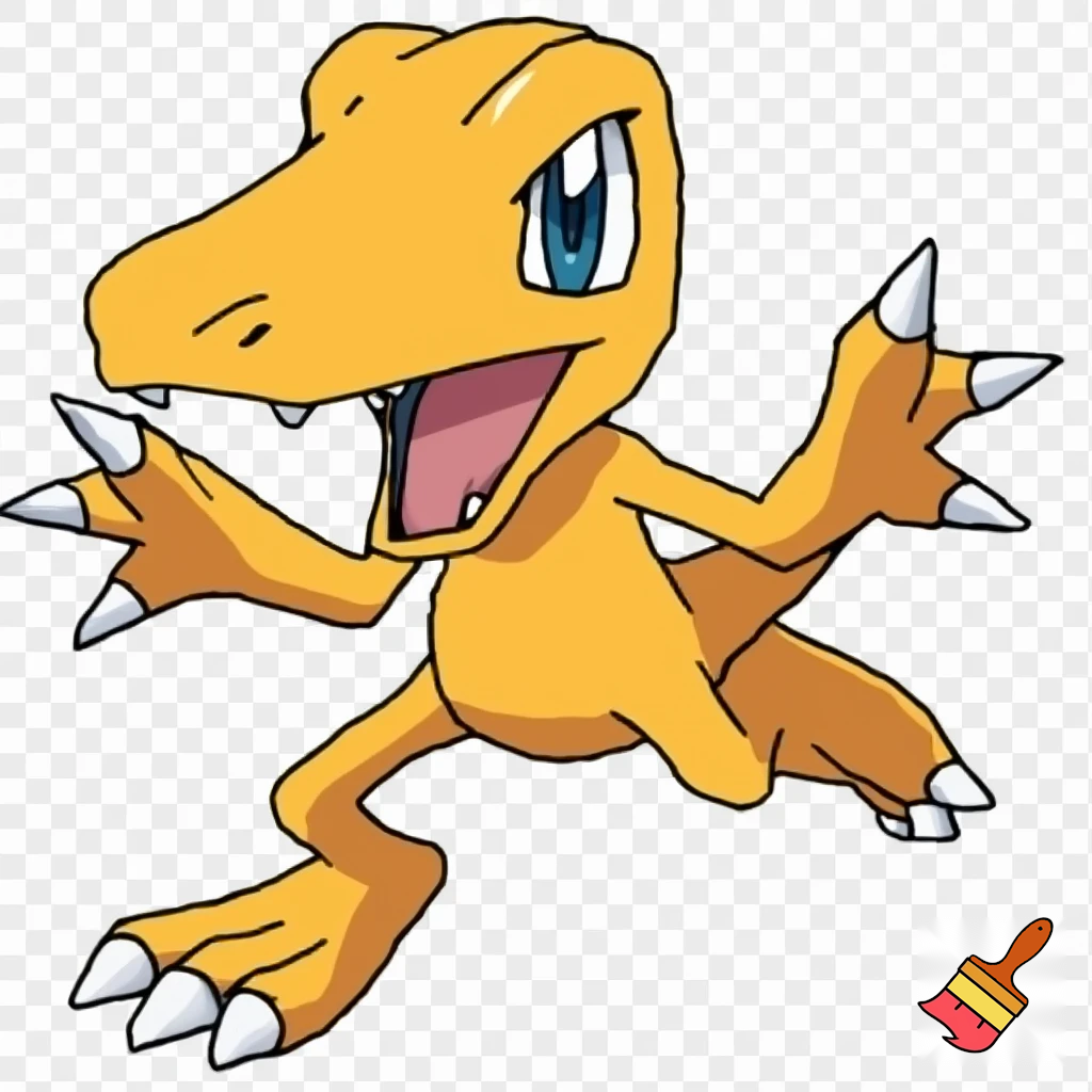 agumon slender digimon cubby pokemon limbs squritle fusion fusion