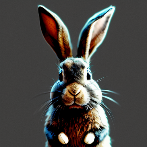 rabbit, red eyes, knife