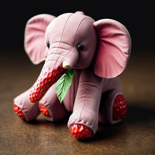 strawberry elephant ai creepy realistic
