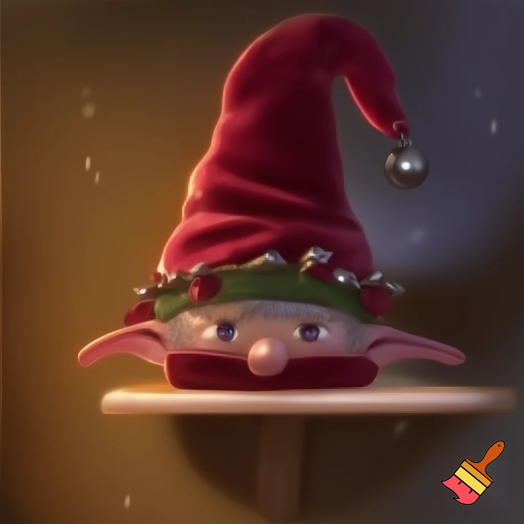 Christmas hat velvet elf on the shelf hat