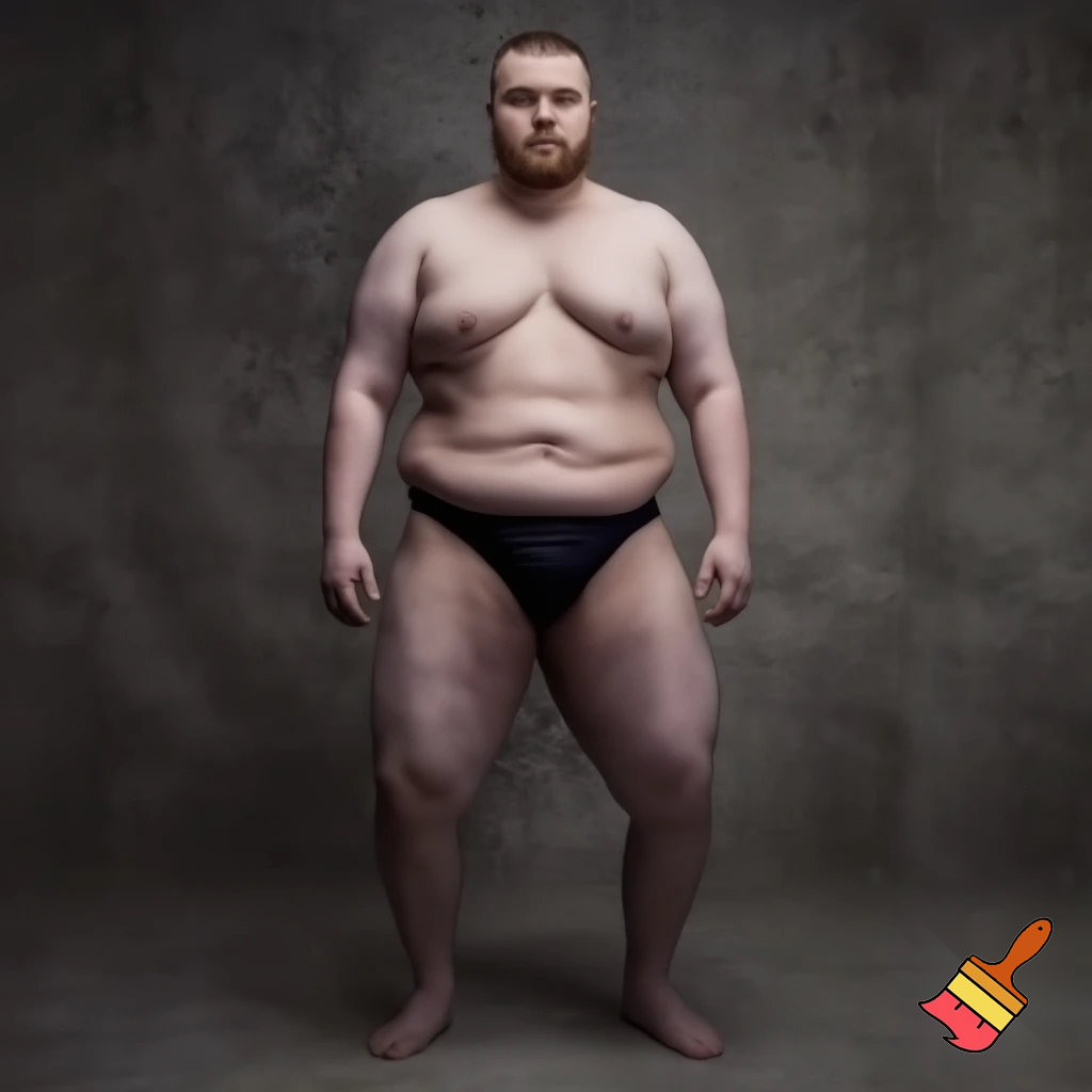 Naked man big ass in a bikini