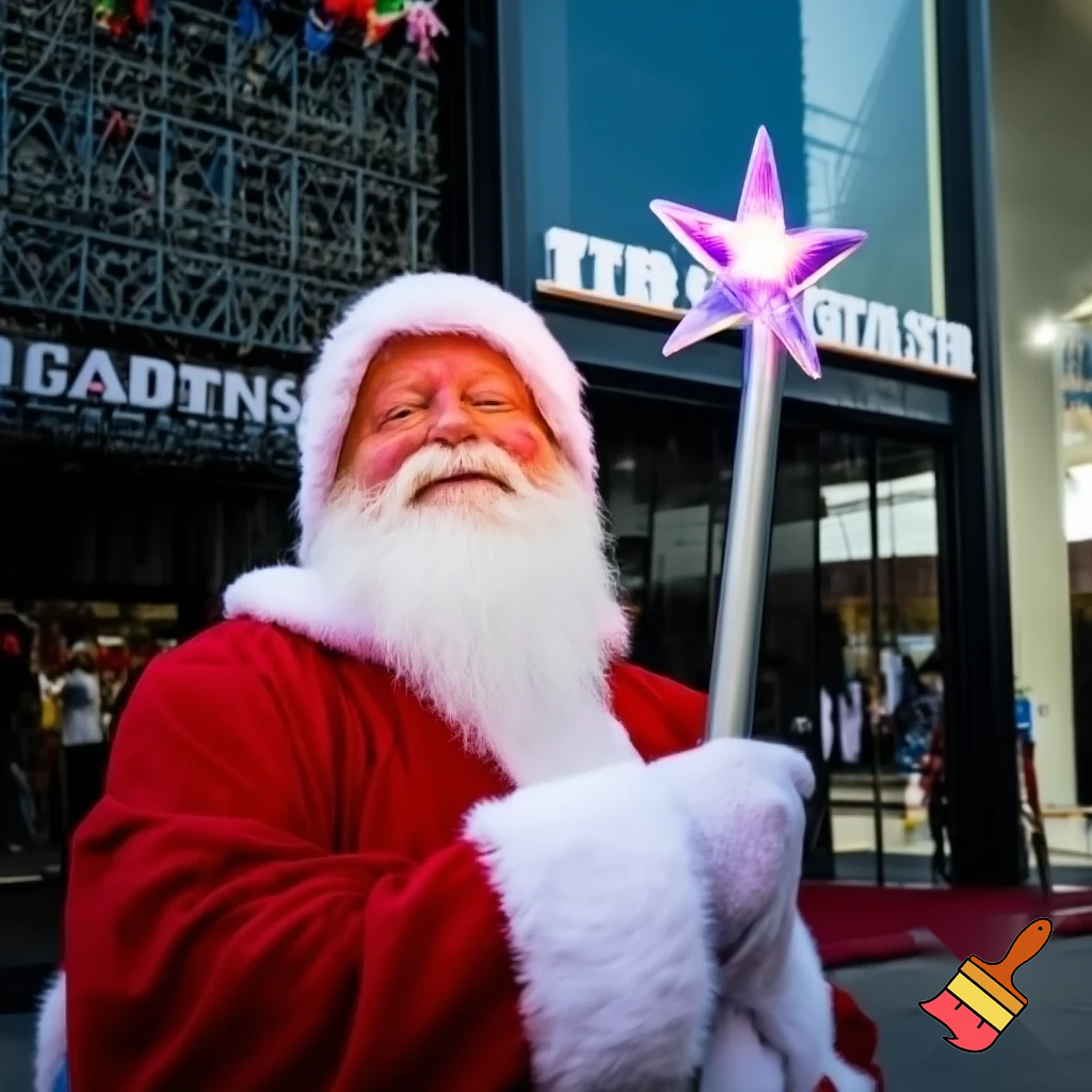 Santa Claus, Russia walking stick with the start the real Santa Claus shopping Centre in Australia
Star a star walking stick
⭐️🌟