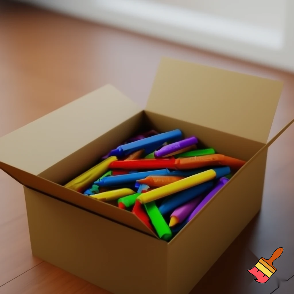 Christmas tree box colouring box