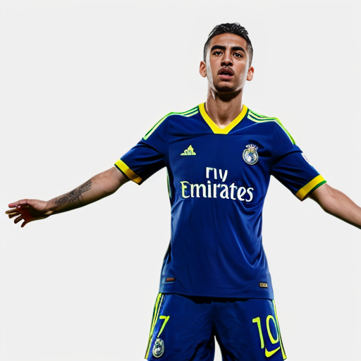 Brazilian player in real Madrid kit png