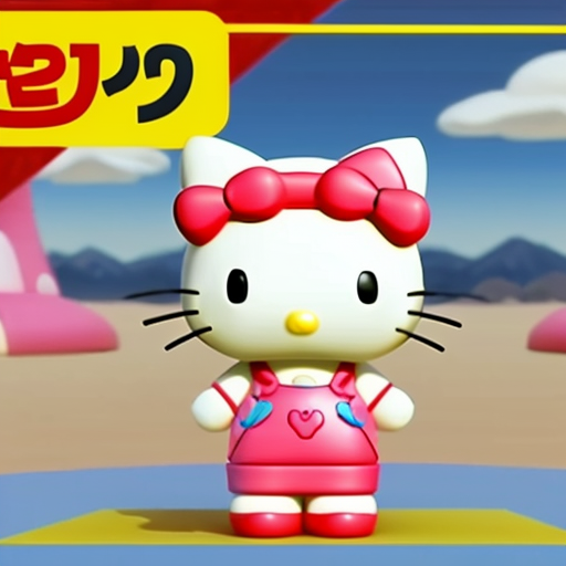 Hello Kitty 0 episode pilot 2006 hello Kitty japanese Sanrio 3D