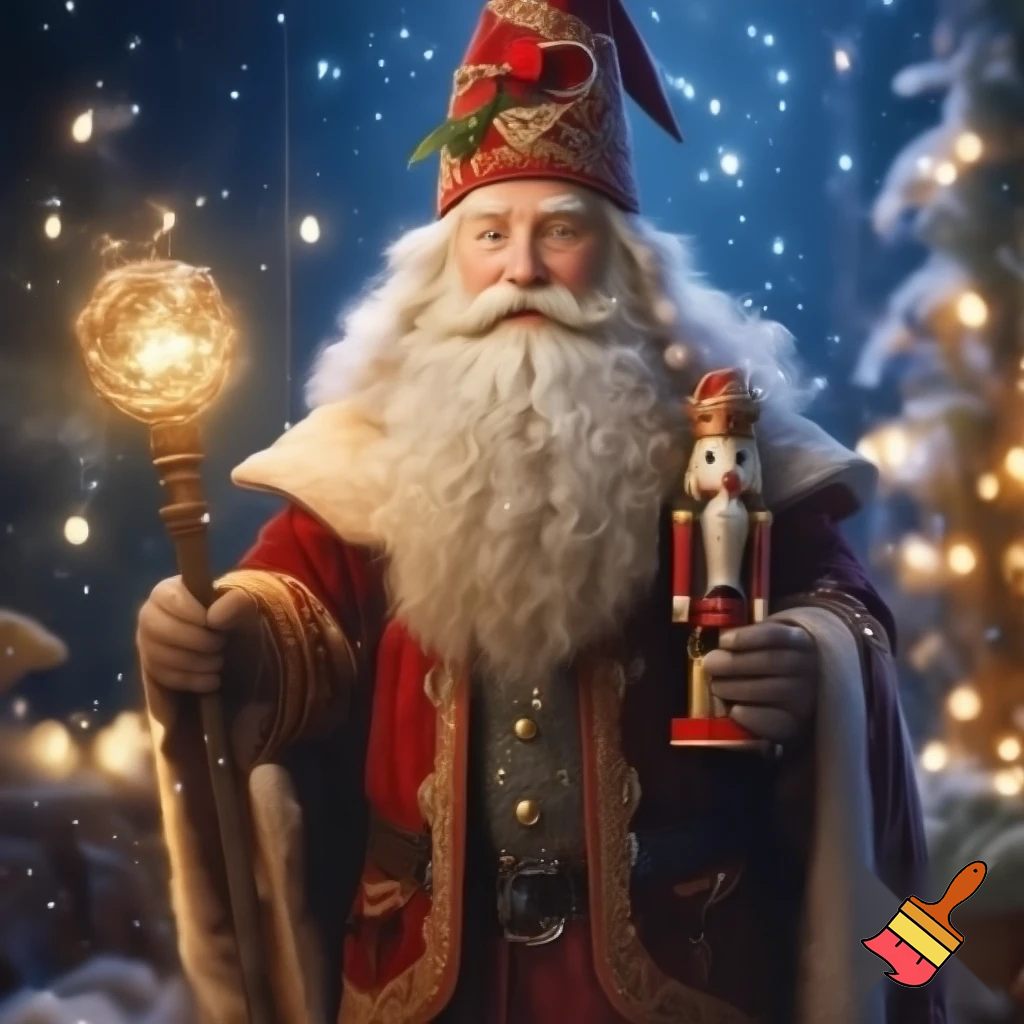 A wizard Nutcracker Santa Claus Nutcracker