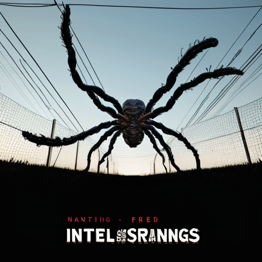 Central Object: A large, dark figure composed of an organic or alien Creature with several white, curved limbs (similar to a giant spider or the Mind Flayer monster from Stranger Things).
Style and Texture: The object appears to be made of a viscous substance that flows in protective streams downward, connecting with the ground.
Environment: The action takes place in an open space with green grass. In the background, a complex metal structure of intertwined tubes or wires is visible, reminiscent of scaffolding or an abstract installation.
Text: Large white text "FIELDWAVE" is superimposed in the center of the image, with the number "20ctrl
" just below. The font has a "cut" or glitchy effect, lending a digital or industrial aesthetic.