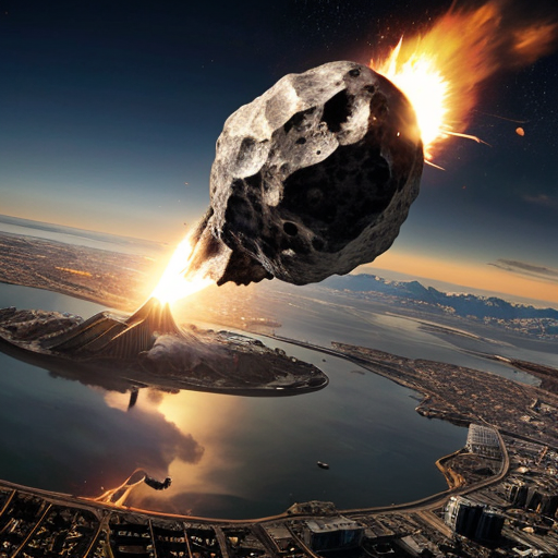 A meteor smashing into seattle