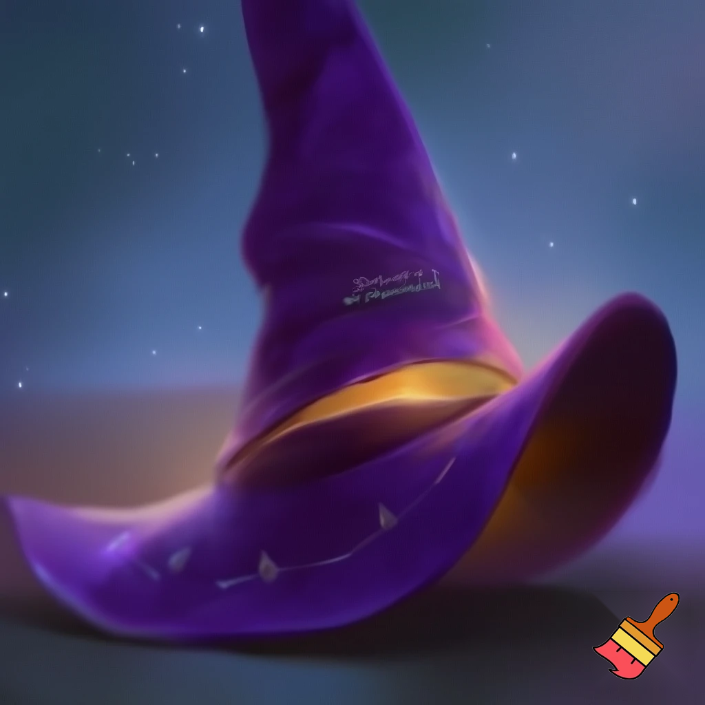 Talking witches hat velvet big surprise