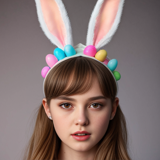 Top hats, Easter bun ears headband with bunny ears multicolour