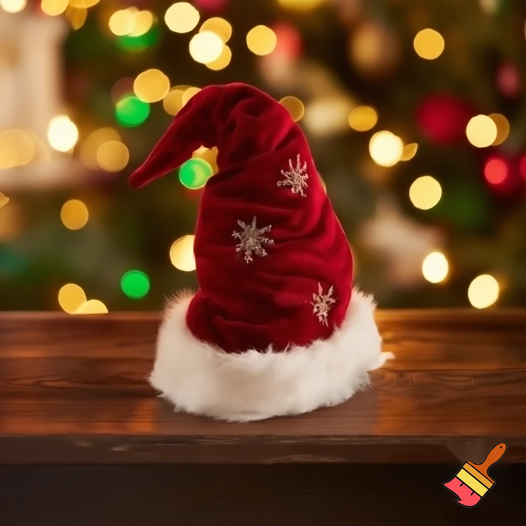 Christmas velvet hat elf on the shelf