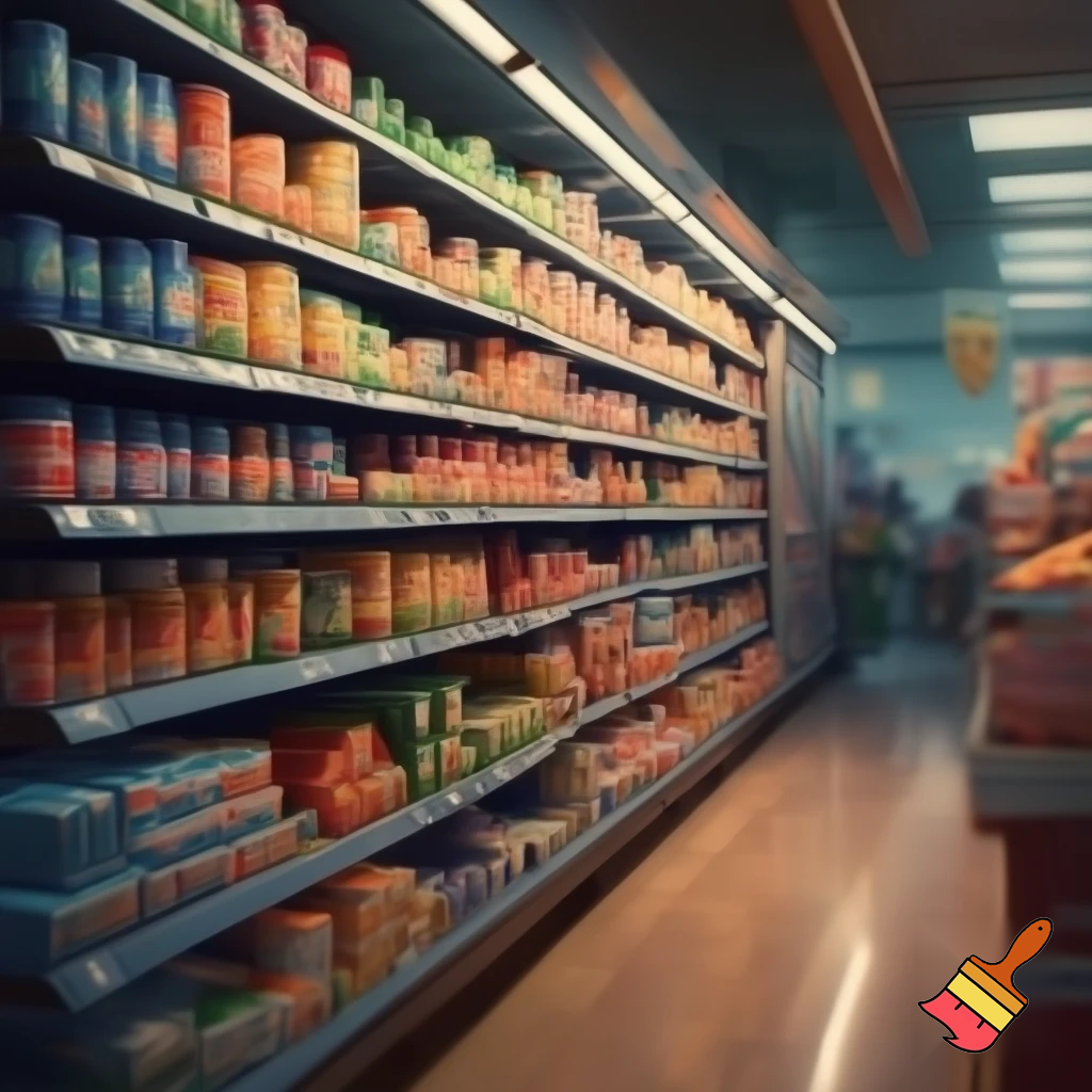 A checkout isle and the grocery store only the isle not the checkout rail