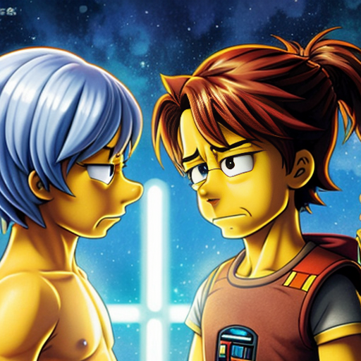 Bart Simpson star wars
