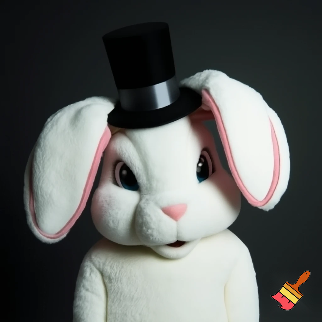 🏰 a chair van chair Easter bunny chair
Easter bunny with a top hat mascot costume Easter bunny chair