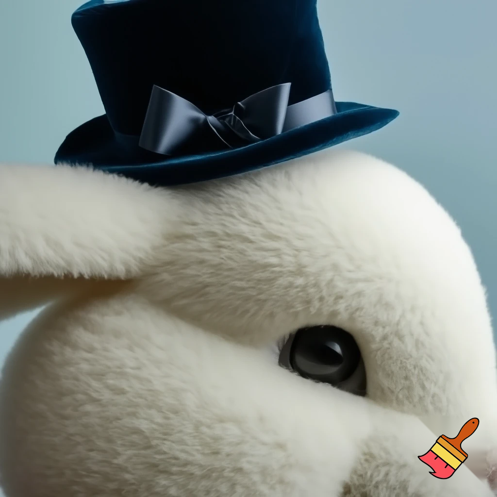 Easter bunny mascot costume top hat special top hat velvet special and delicate one special delicate