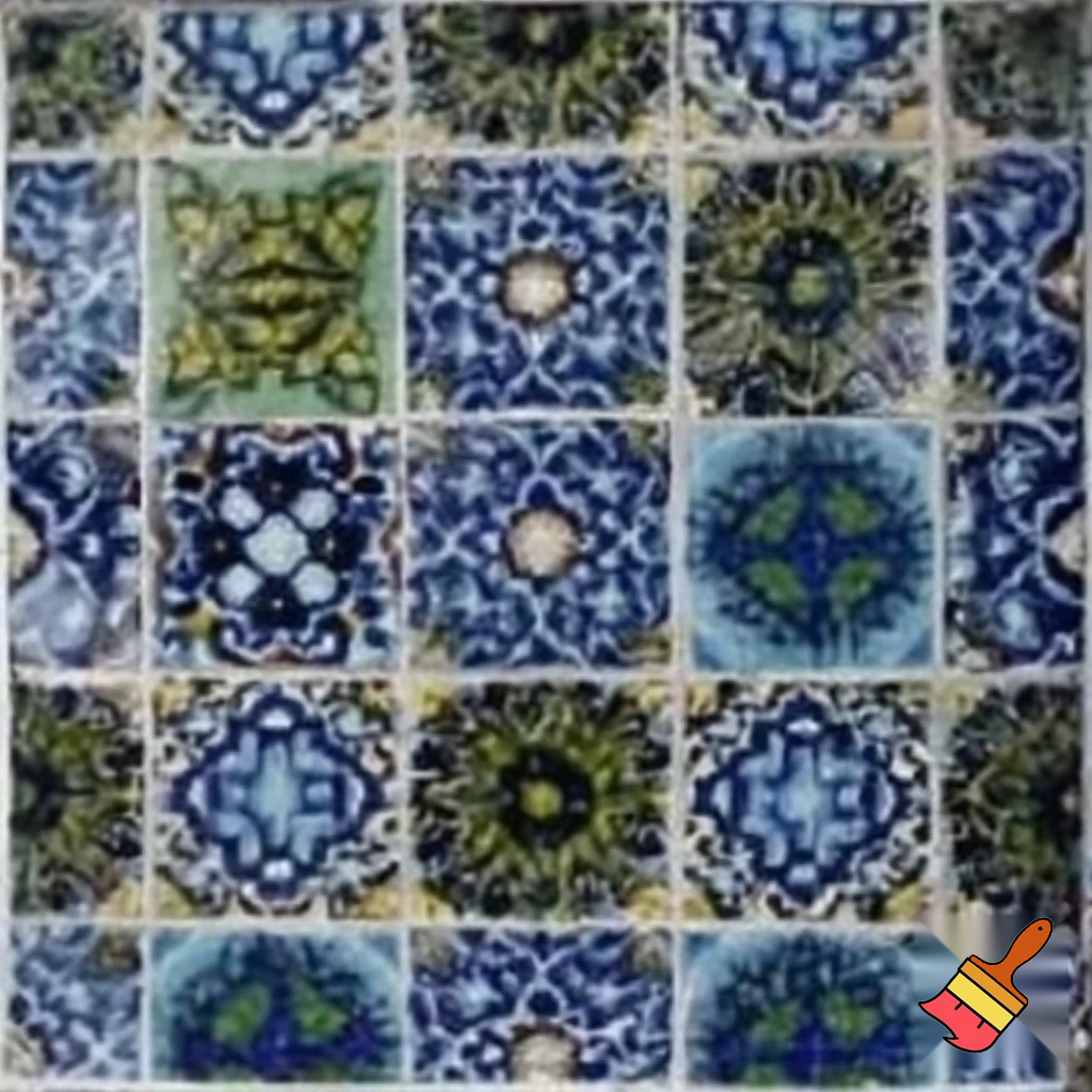 ceramic tiles in babylon stile