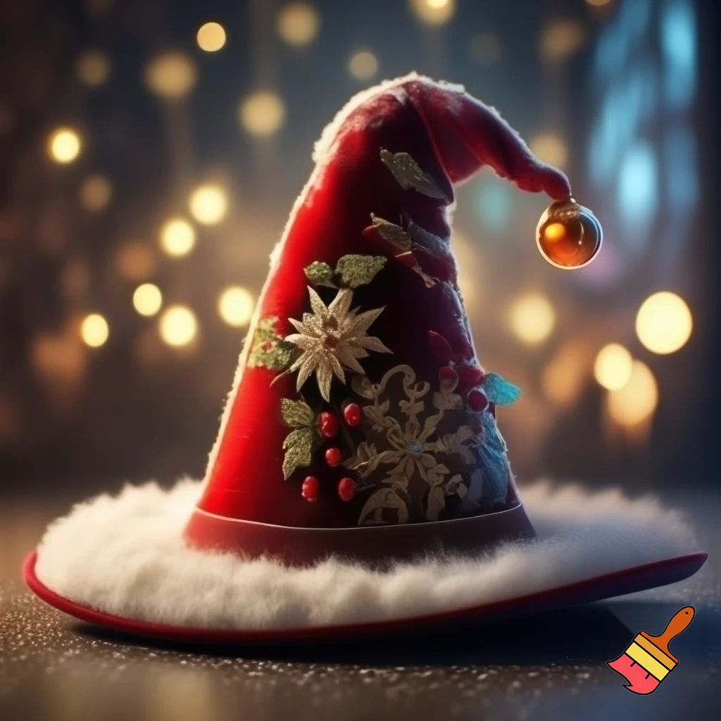 Christmas wizard hat