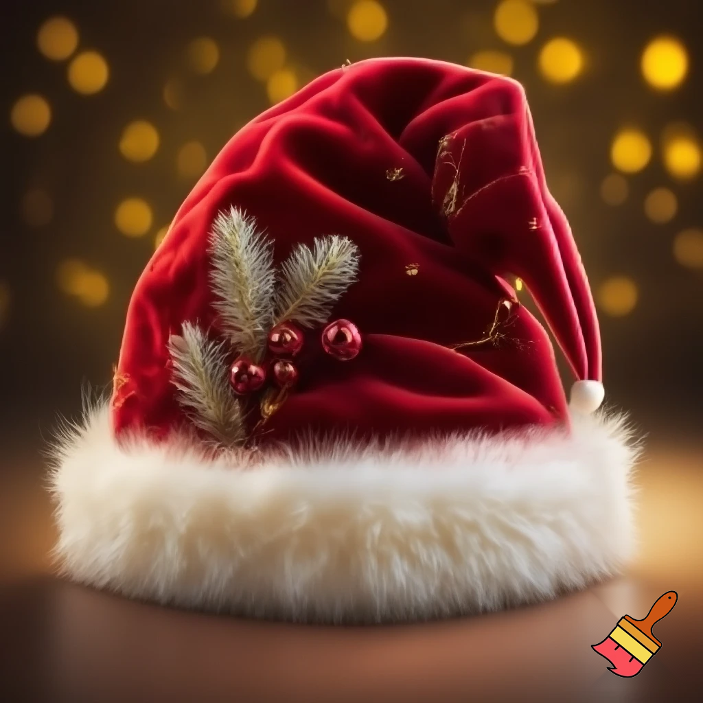 Christmas wizard hat red Santa Claus hat