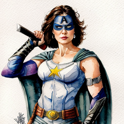 Superhero Timebreaker - bold, with silver eyes, wearing grey makintosh, have a katana