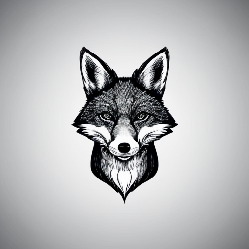 evil menacing red fox wearing prison clothes with tatoos everywhere mugshot style
