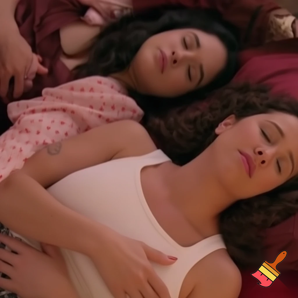 Just dance coach sleeps on the bed