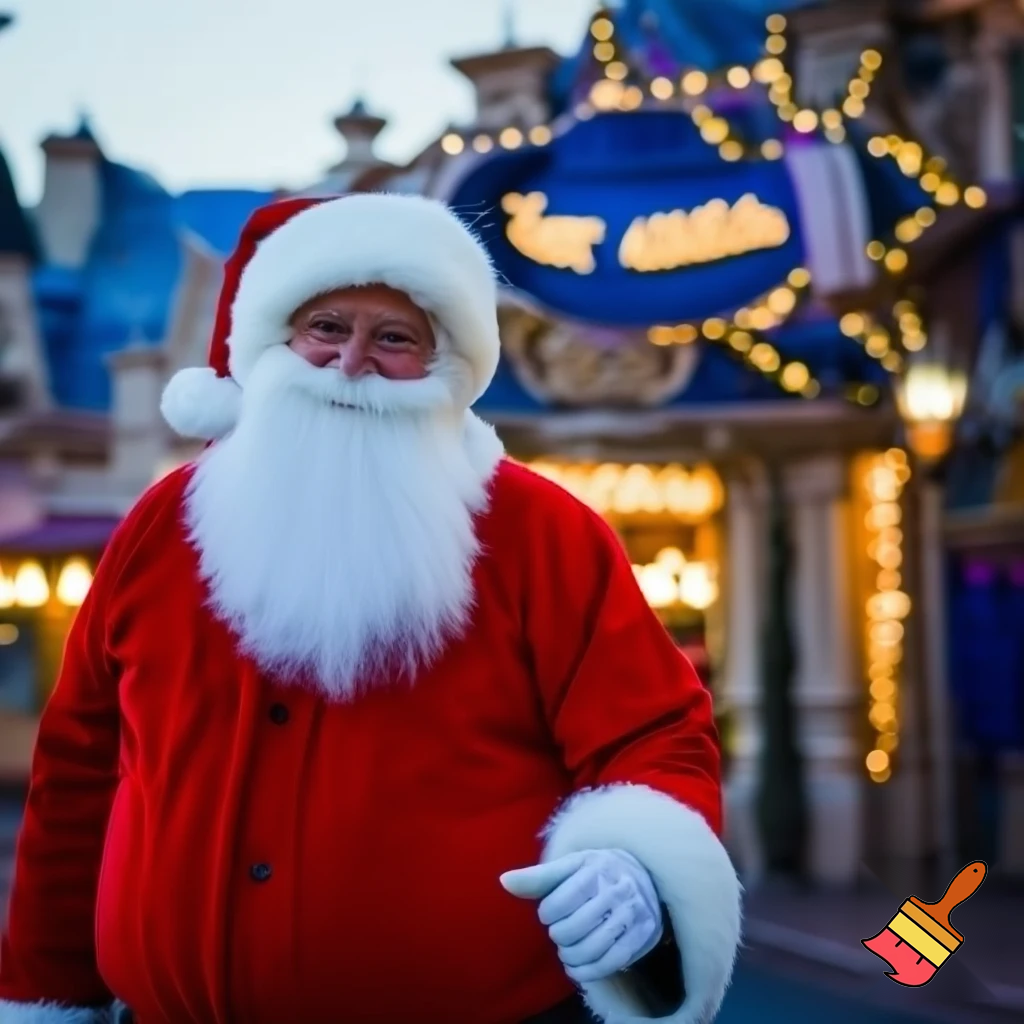 Santa Claus, Paris Disneyland the Santa star Santa Claus