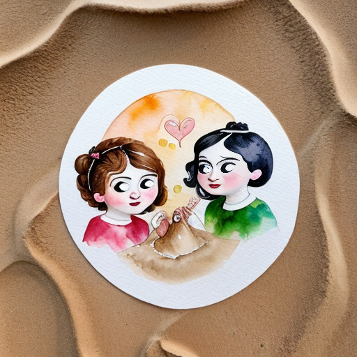 The powerpuff girls bubbles buried up to her neck in sand packed in tight by blossom and buttercup