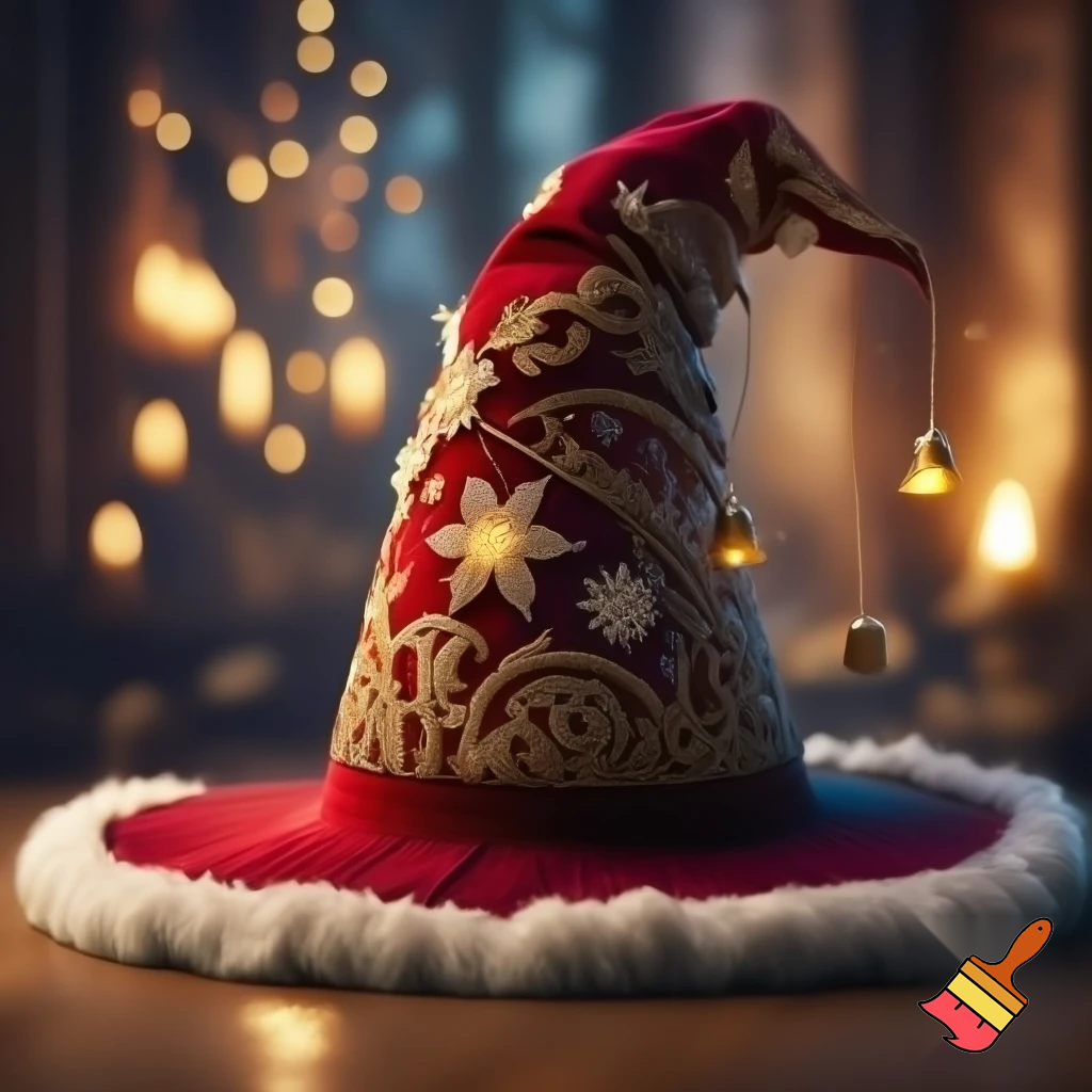 Christmas wizard hat
