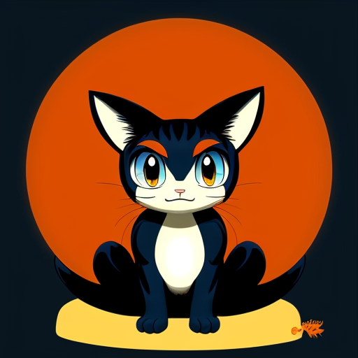 black and orange miles tails prower cat black and orange klonoa cat black and orange meowth fusion withe blue eyes meowth