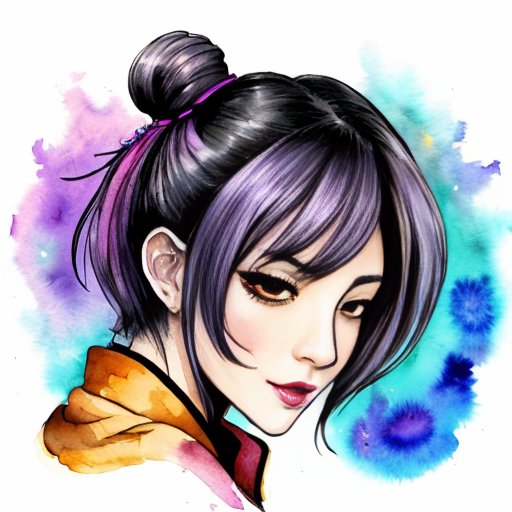 anime art of corrupted Keqing from Genshin Impact, light purple short hair with tassel hairpin, glowing magenta eyes, glowing lightning veins on face and forehead, dark fantasy outfit with blue gems, dramatic dark purple and orange fire background, detailed anime illustration, sharp features, cinematic lighting, Japanese anime style, moe aesthetic, cel shading, clean line art
