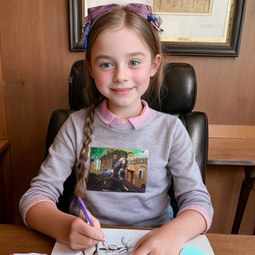 Picture of a girl who is spoilt and rich and her name is juniper winters for age 10-11